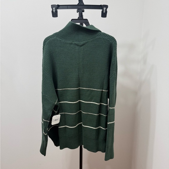 Altar'd State Forest Green V-Neck Sweater - Picture 5 of 5